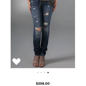 Levi’s Capital E Skimmer Low Skinny Jean Size 25